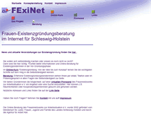 Tablet Screenshot of fexinet.frauennetzwerk-sh.de